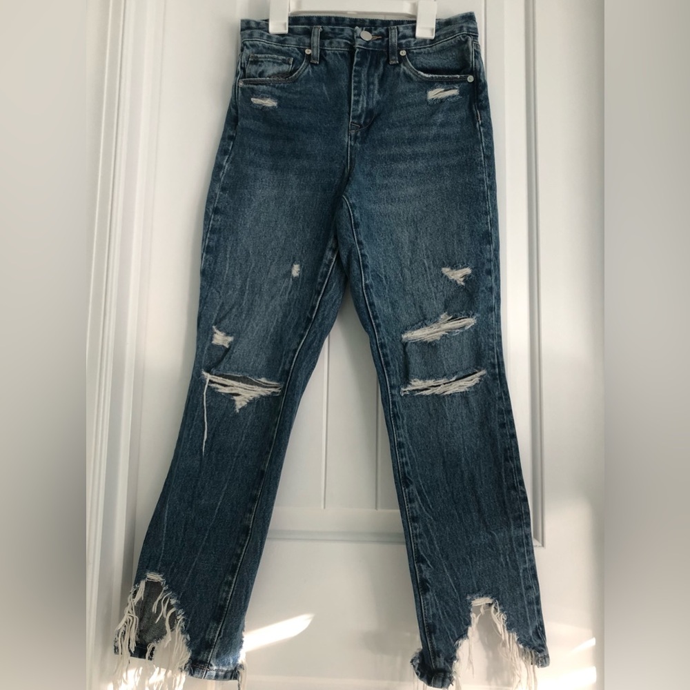 BlankNYC Madison Crop High-Rise Crop Jeans, Size 25